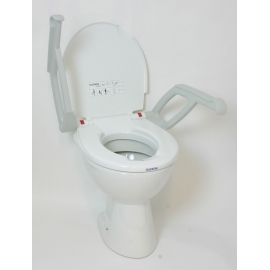 Réhausse WC 2cm avec couvercle et accoudoirs