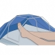 Porte-duvet arceau de lit ''tunnel''